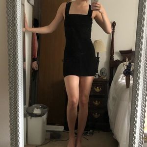 Urban Outfitters square neck body con black dress